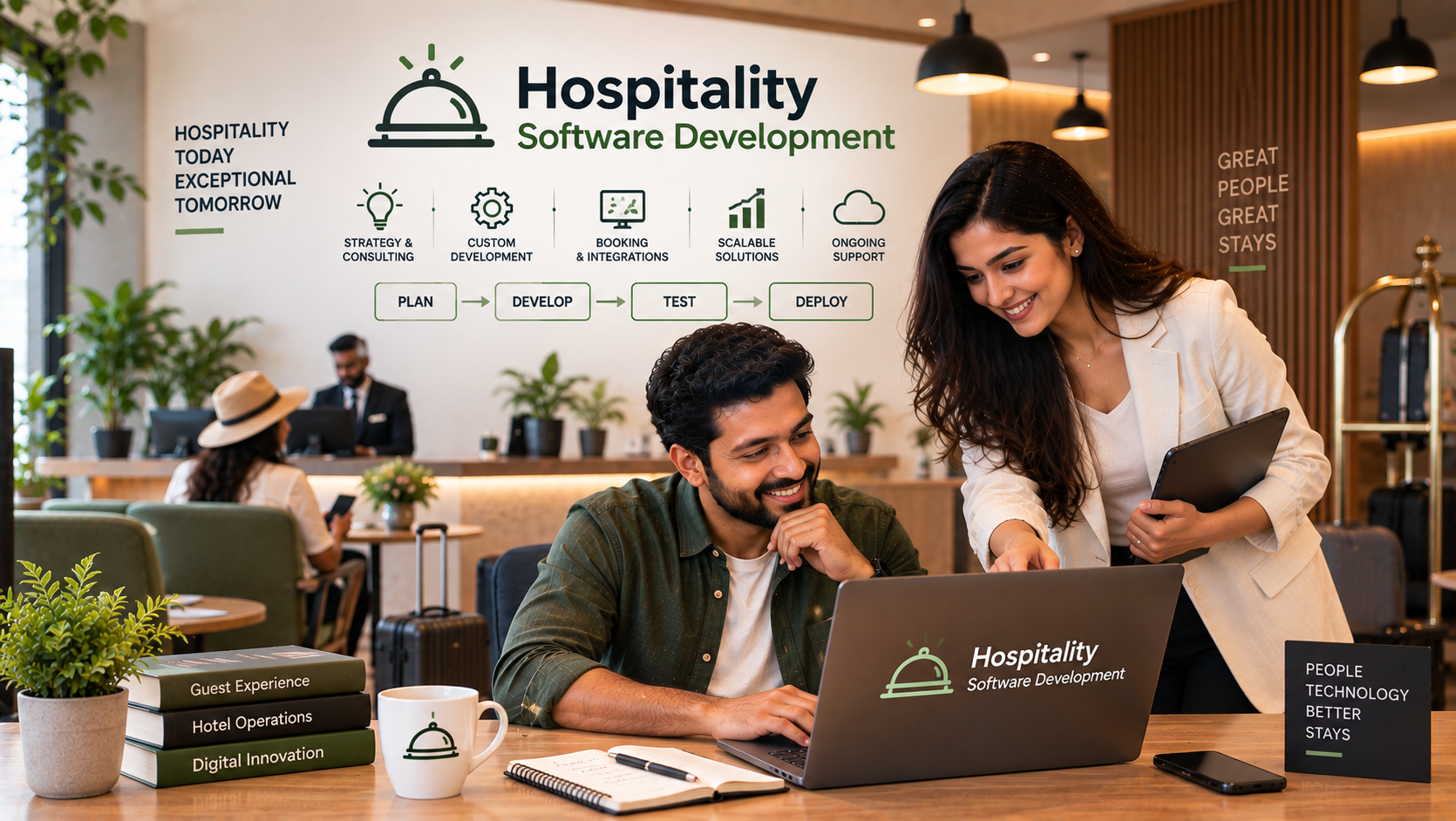 Hospitality Software Development team collaborating on a production-ready digital solution