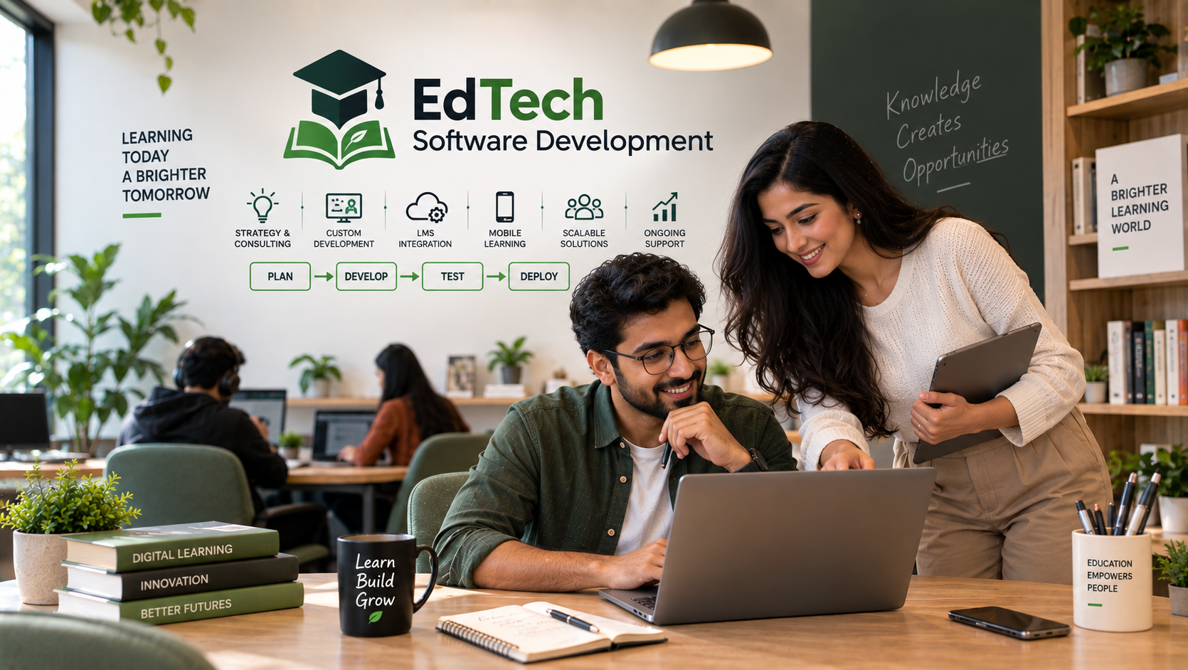 Education & EdTech Software Development team collaborating on a production-ready digital solution